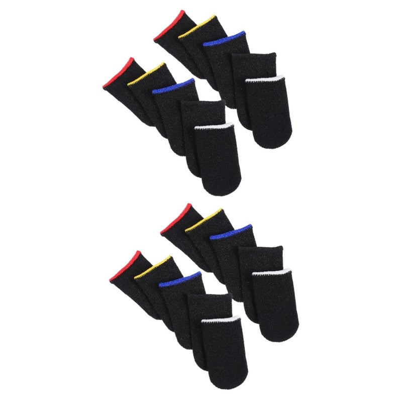20pcs Breathable Finger Sleeves for Mobile Gaming Performance Comfort Random Colors - Image 2