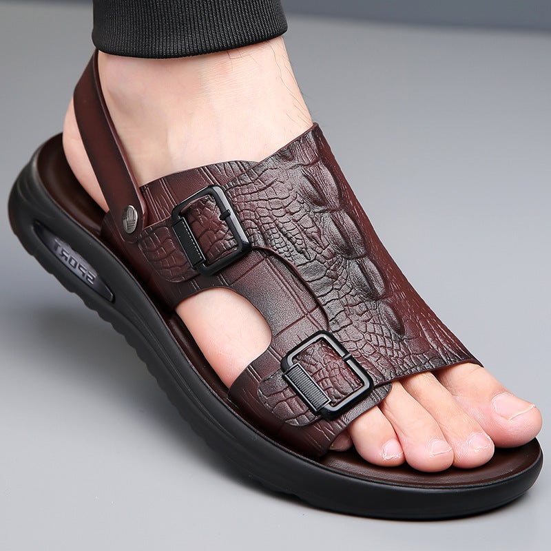Men'S Sandals, Wear-Resistant Thick-Soled Slippers, Men'S Beach Shoes, Dual-Use Waterproof Sandals That Can Be Soaked In Water And Are Durable - Image 5