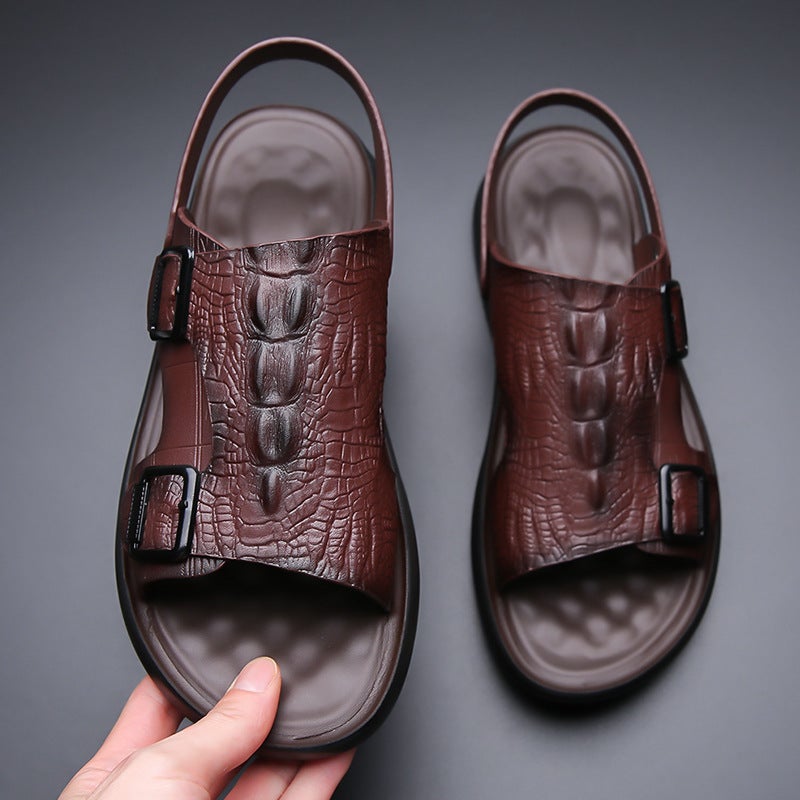 Men'S Sandals, Wear-Resistant Thick-Soled Slippers, Men'S Beach Shoes, Dual-Use Waterproof Sandals That Can Be Soaked In Water And Are Durable - Image 4