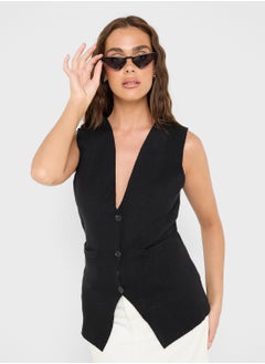 Ginger Button Down Vest  - Image 1