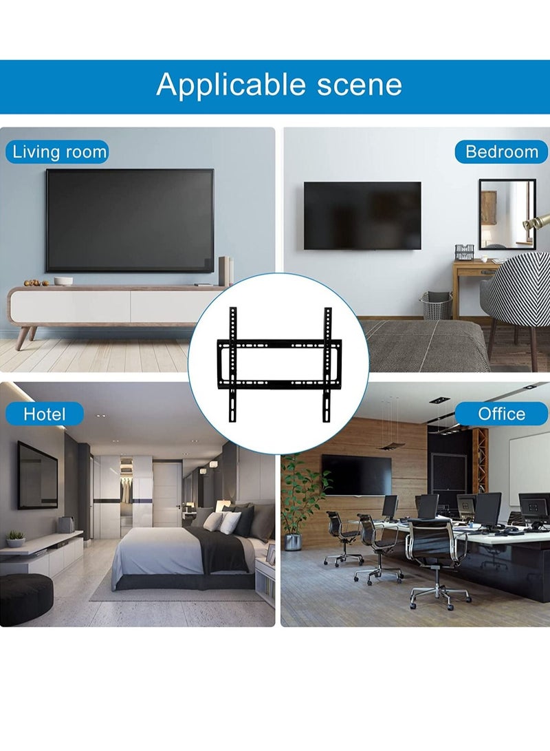 TV Wall Mount 26 63 Inches Ultra Strong Slim Fixed TV Bracket Heavy Duty Ultra Super Strong 50KG TV Wall Mount with Wall Fixing Kit for Flat Curved Screen TV LED, LCD OLED - Image 5