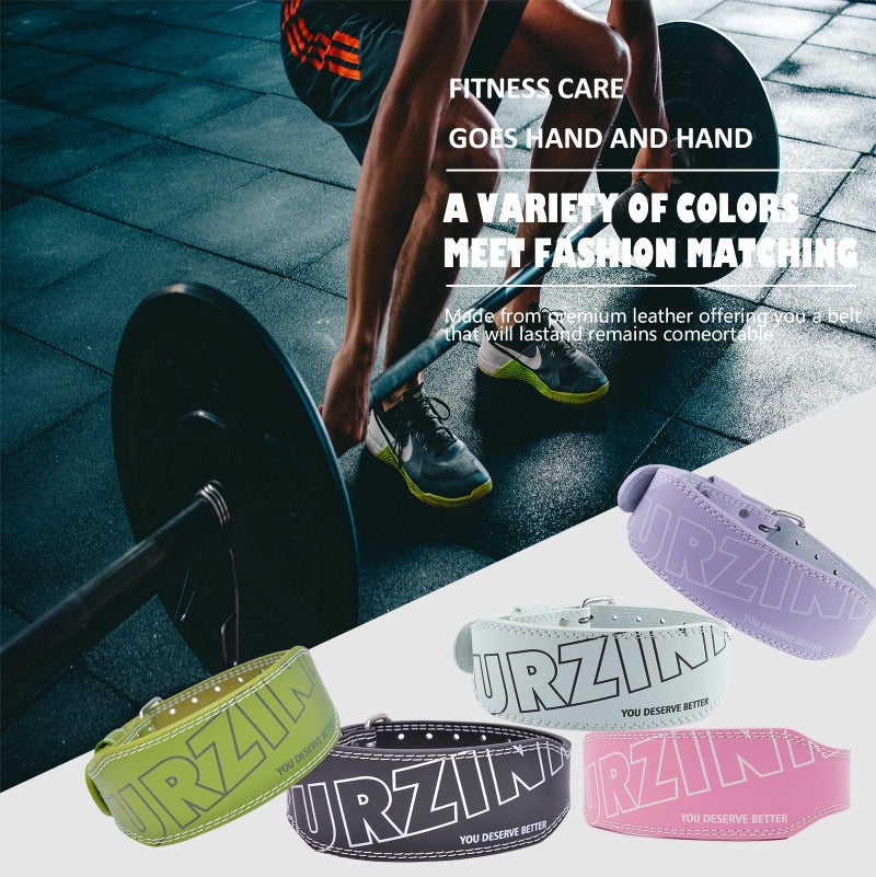GurZinn 7 Mm Leather Fitness Weight Lifting Belt For Women With 4 Inches Padded Lumbar Support For Power Lifting Workout & Squats Exercise(Pink/M) - Image 5