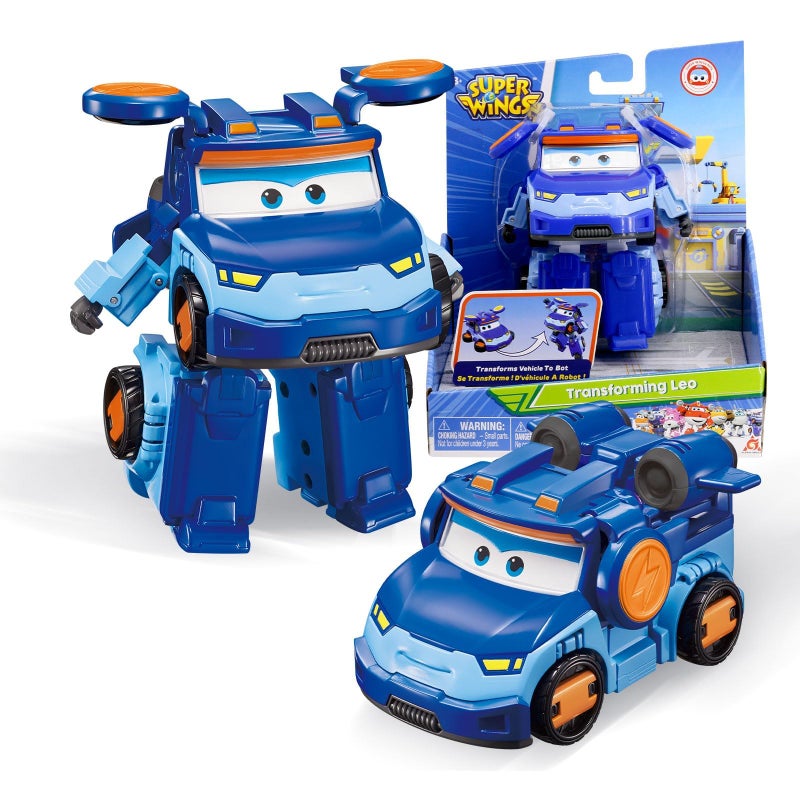 Super Wings Transformable Toys 5 Action Figure Supercharge Tobot Leo 3 in 1 Rescue Bots Transforming Airplane Car Robot Educational Toys for Boys and Girls Age 3 Gifts for Preschool Kids - Image 3