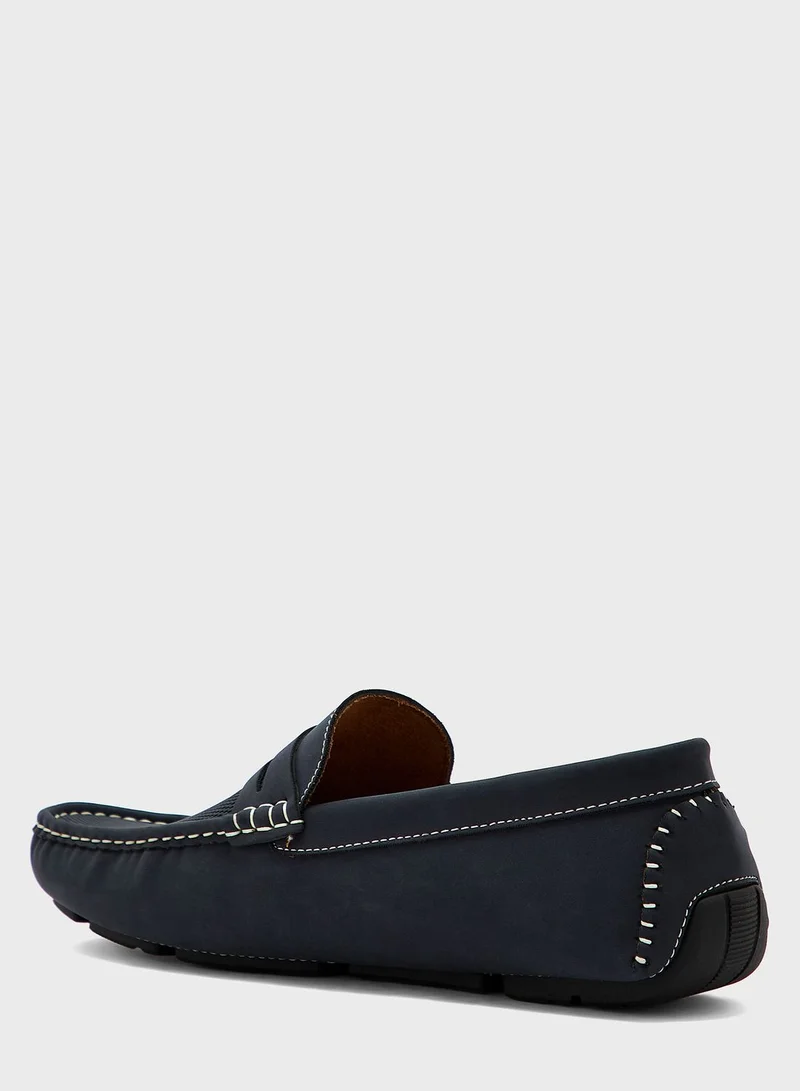 Robert Wood Saddle Detail Loafers