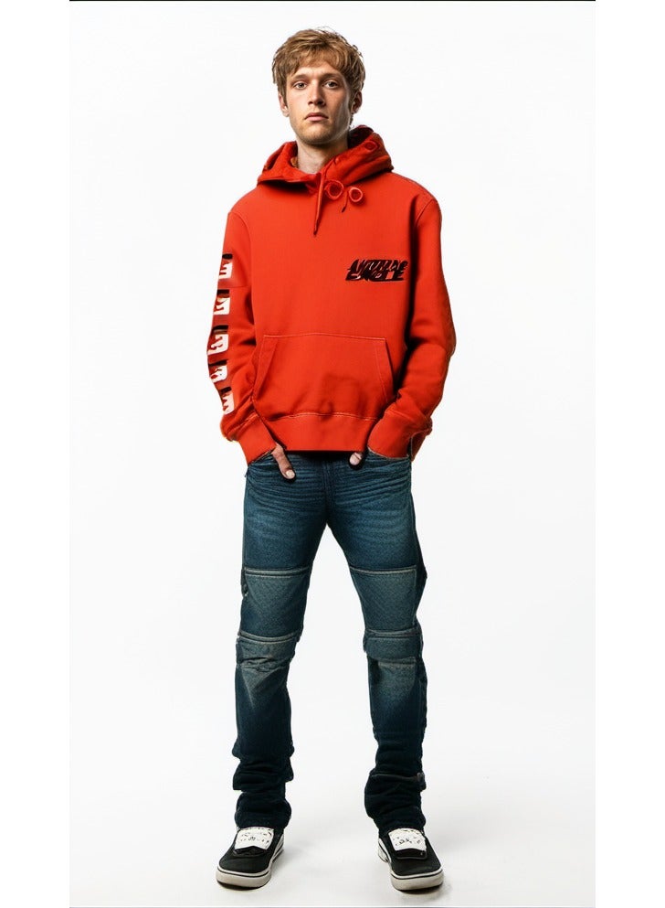 American Eagle American Eagle Graphic Hoodie Size Small - Red  - Image 1
