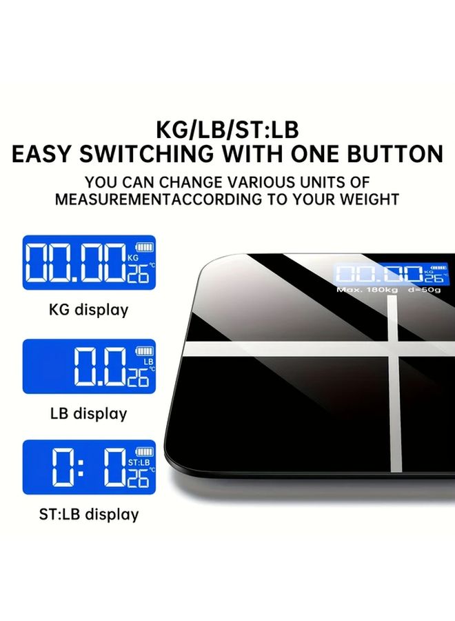 Digital Bathroom Scale LED Display 1 Set Body Weight Scale 22LB to 80LB No Battery - Image 4