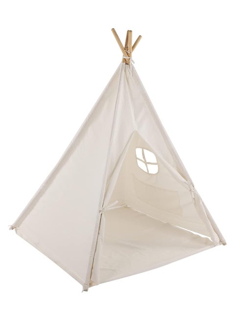 Portable Pop Up Teepee Tent – Breathable & Foldable Design White (5.3x4.1x35.11 cm)