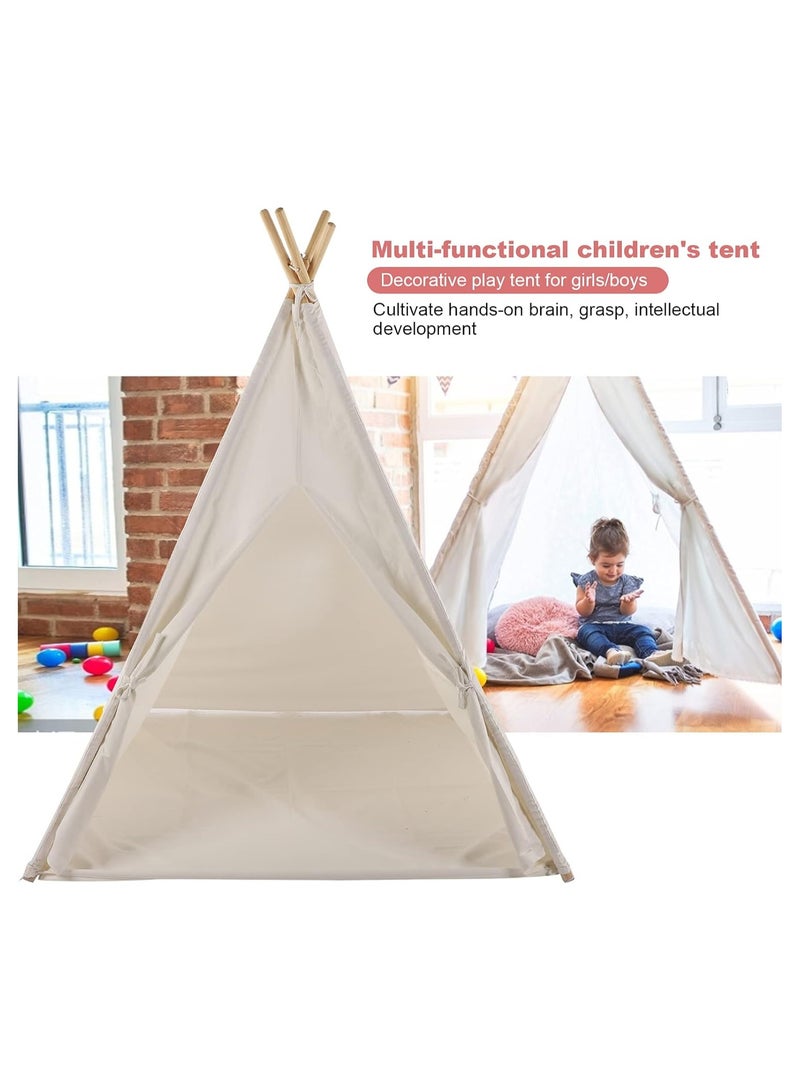 Portable Pop Up Teepee Tent – Breathable & Foldable Design White (5.3x4.1x35.11 cm)