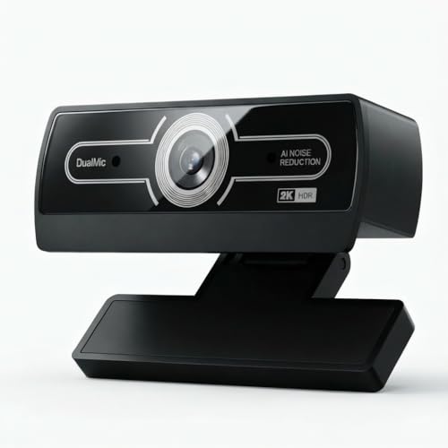 Diccik 2K Webcam with Microphone, 1440P QHD Web Cam for Desktop Computer, Plug and Play USB Computer Camera for Laptop/PC, Streaming Web Camera with Auto Light Correction for Zoom/Teams/Skype, Mac/Windows - Image 1