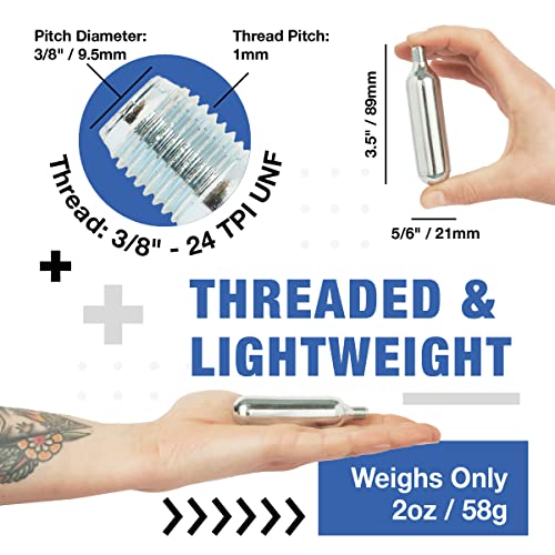 ICO 16g Co2 Cartridges (30 pack), Handheld, Alloy Steel, Food Grade, 100 psi, Automatic, Leak Proof, Two-year Guarantee, Ideal for Bike Tires & Beverage Devices - Image 3