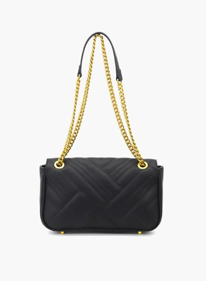 غابرييلا غوتشي Textured Crossbody Bag with Button Closure