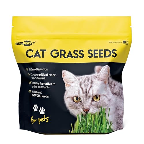 Easy Peasy CATGRASS Seeds | Non GMO | Grown in USA | from Our Farm to Your Home (1POUND(16oz)) - Image 1