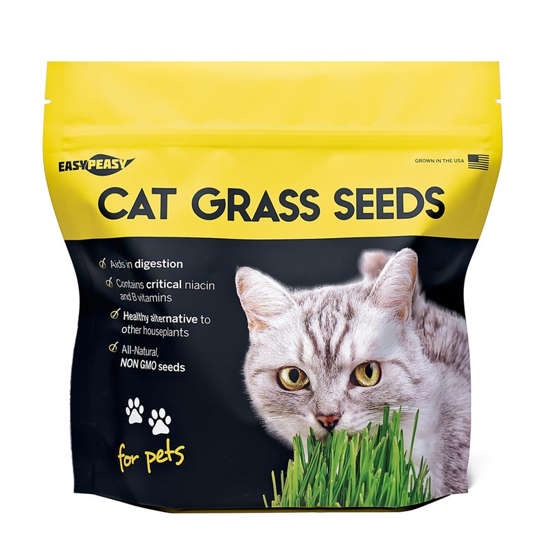 Easy Peasy CATGRASS Seeds | Non GMO | Grown in USA | from Our Farm to Your Home (1POUND(16oz)) - Image 5