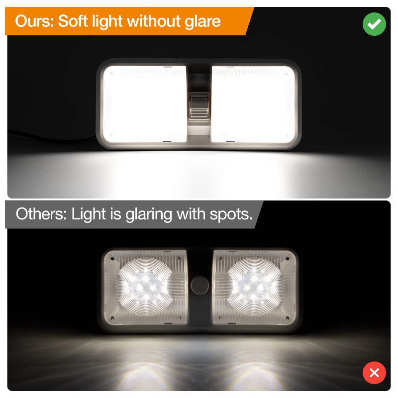 Aaleds RV Lights Interior, 12 Volt Led Lights 1000LM, Camper Lights 8W, RV Led Lights Interior Fixtures 12V, RV Ceiling Dome Light with Switch for RV/Camper/Trailer/Boat/Car (Natural White, 4Pack). - Image 4