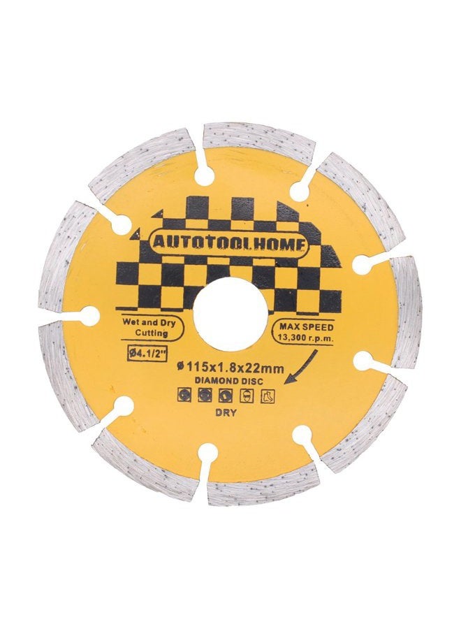 AUTOTOOLHOME 4.5" Diamond Blade Angle Grinder Dry Cutting Wheel Grinding Stone Brick Concrete Ceramic Tile Cut off Wheels Disc - Image 1