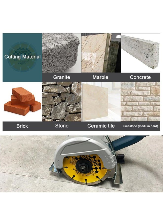 AUTOTOOLHOME 4.5" Diamond Blade Angle Grinder Dry Cutting Wheel Grinding Stone Brick Concrete Ceramic Tile Cut off Wheels Disc - Image 3