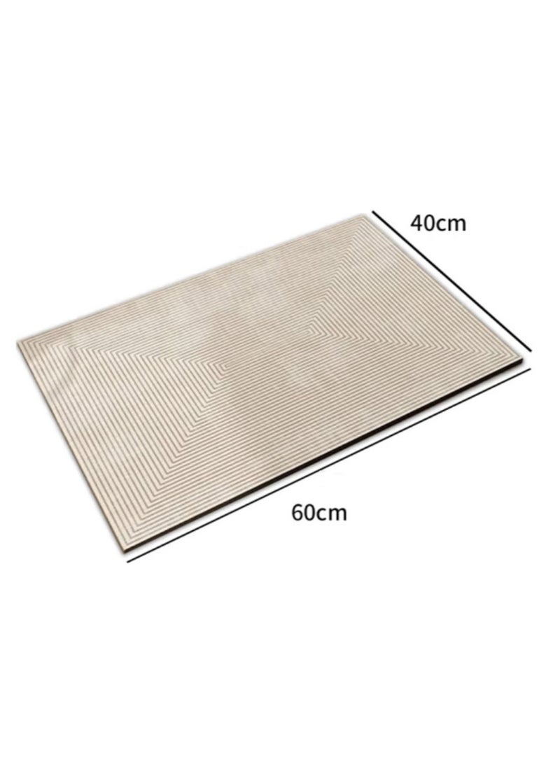 Jingke Quick-drying Absorbent Floor Mats Bathroom Anti-slip Mats Toilet Absorbent Foot Mats Entry-level Mats 40*60cm  02 - Image 1