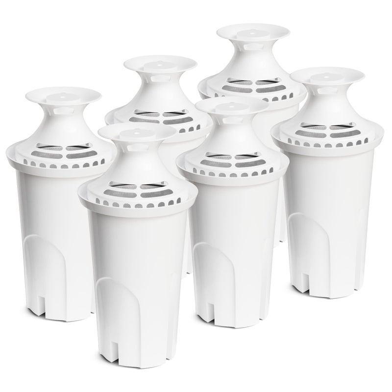 DESENRUIS Water Filter Replacement Compatible with Brita Water Pitchers and Dispensers, by DESENRUIS for Classic 35557, OB03, Mavea 107007, Reduce Chlorine and Bad Taste, BPA free, Pack of 6 - Image 1