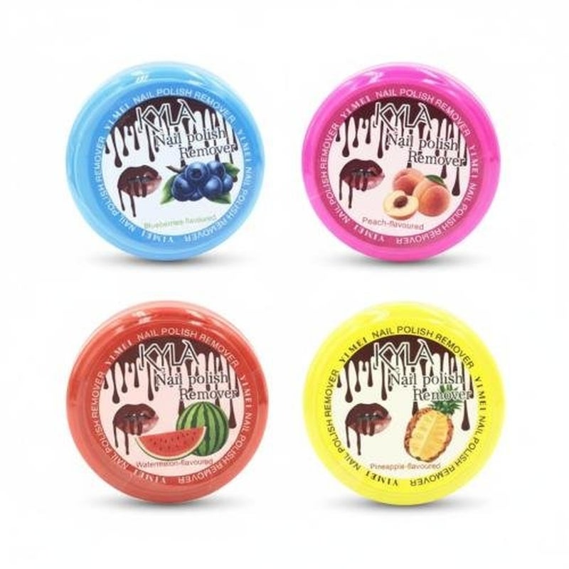 Nail Polish Remover Fruit Flavors 4 Pieces