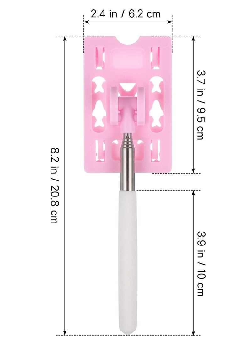 RATSAW - Telescopic Rod Card Holder Professional Parking Payment Tool Reacher Grabber Tool Toll Swiping for Vehicle Parking Pink - Image 1