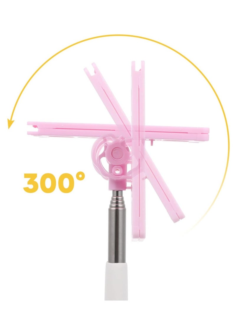 RATSAW - Telescopic Rod Card Holder Professional Parking Payment Tool Reacher Grabber Tool Toll Swiping for Vehicle Parking Pink - Image 1