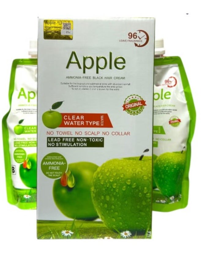 Apple Ammonia Free Apple Fruit Hair Dye Black Cream 1000 ml - Image 1