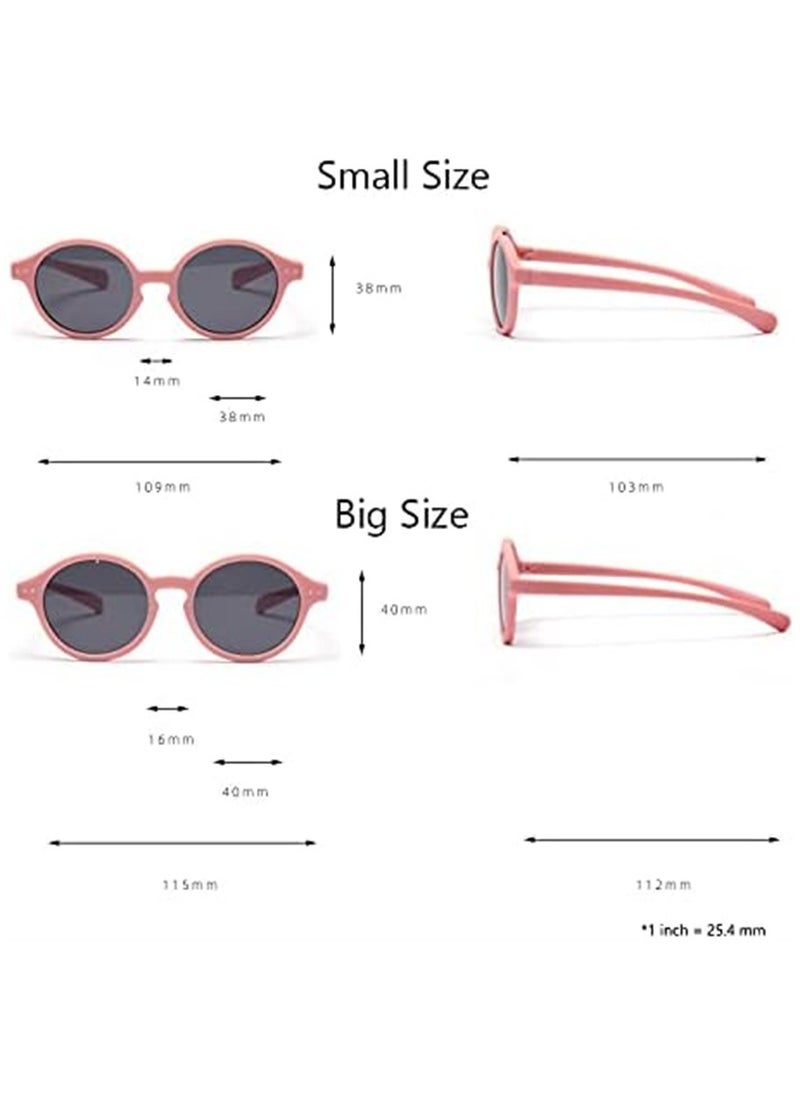SYOSI - Baby Polarized Sunglasses with Strap Adjustable TPEE Flexible Frame, Infant UV400 Protection Sunglasses for Toddler Girls Boys Age 0-12 Months, Baby Glasses UV Protection (Blue) - Image 1