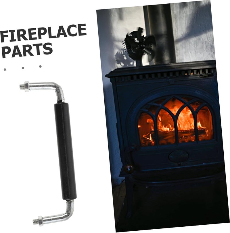 Garneck Wood Stove Handle Replacement U Shaped Fireplace Door Pull Handle Made of Sturdy Bakelite and Iron for Home Use Stylish Upgrade and Versatile Compatibility - Image 3