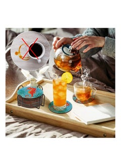 XiuWoo Diamond Painting Coasters Kit, 8Pcs 5D Ocean Art Kits Adults Kids, Sea Coasters, Holder for Beach House Decor  - Image 4