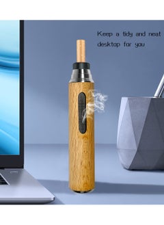 Generic Car Ashtray Portable Handheld Walnut Mini Ashtray No Soot Ashtray For Outdoor Indoor Car Smoking  - Image 4
