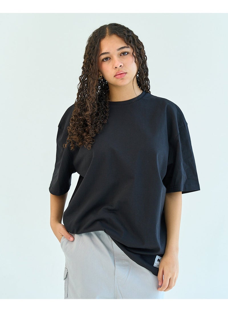 NAS 3alam Unisex Oversized SS T-Shirt - Black - Image 4