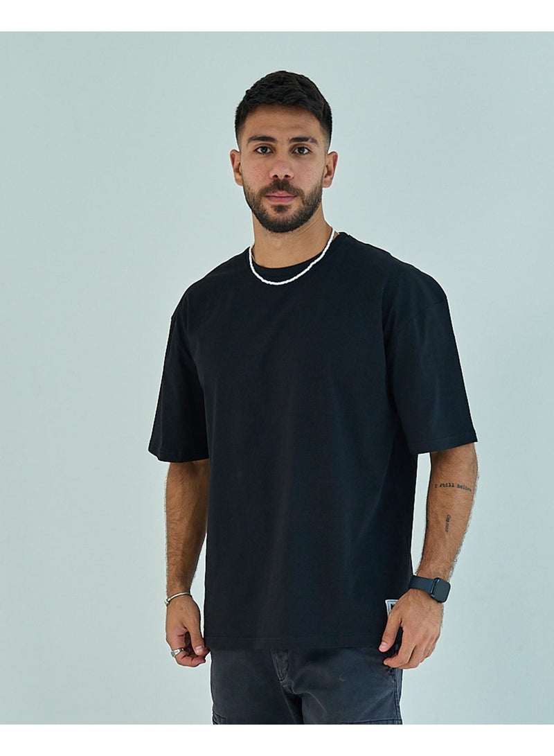 NAS 3alam Unisex Oversized SS T-Shirt - Black - Image 3