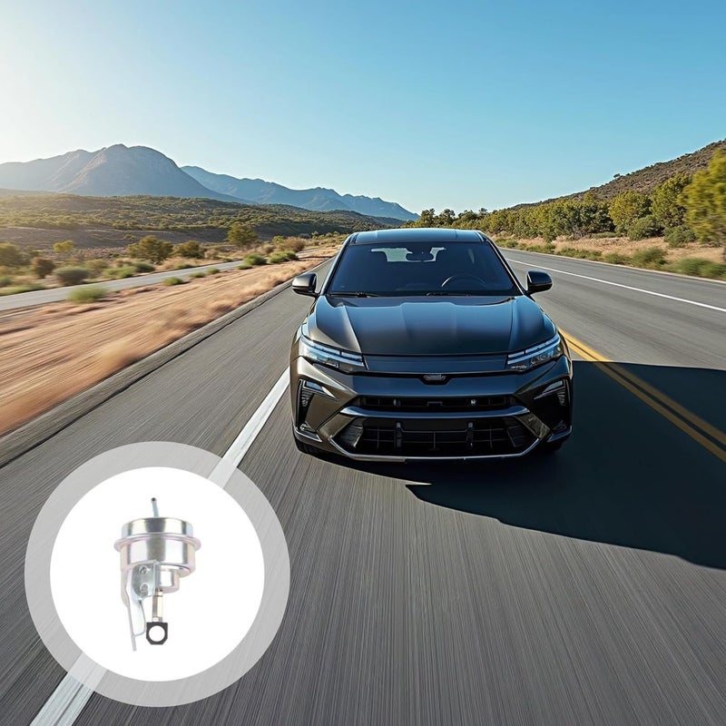 2.3 مشغل صمام التصريف للتوربوشارجر (Turbo Wastegate Actuator)، مصنوع من فولاذ سبيكة عالي الحرارة، يشمل برغي قابل للتعديل وحامل تثبيت، يُستخدم كقطعة استبدال للسيارات. - Image 5