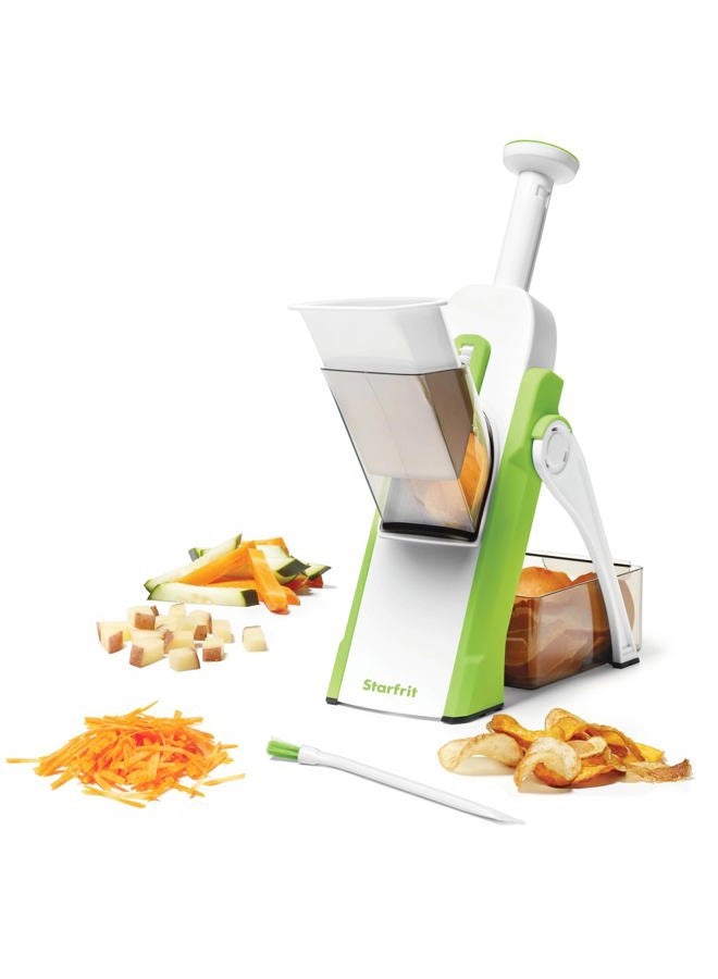 Starfrit Pump'N'Slice Chopper and Slicer, One Size, White - Image 1