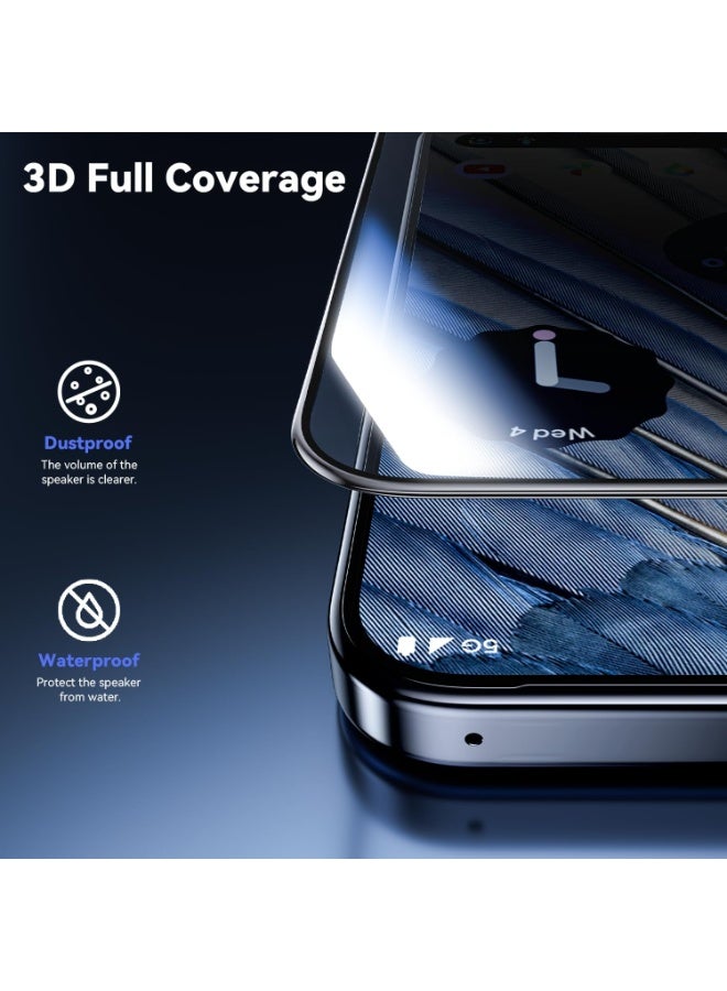 2 Pack for Google Pixel 10 Pro Screen Protector[New Version] Support Fingerprint Unlock, HD 9H Tempered Glass Screen for Pixel 10 Pro, Anti-Scratch, Bubble Free - Image 2