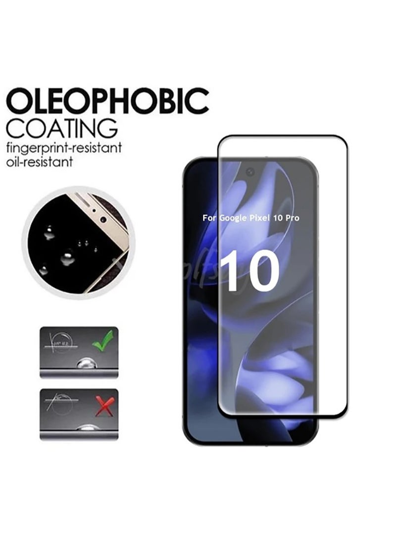 2 Pack for Google Pixel 10 Pro Screen Protector[New Version] Support Fingerprint Unlock, HD 9H Tempered Glass Screen for Pixel 10 Pro, Anti-Scratch, Bubble Free - Image 4