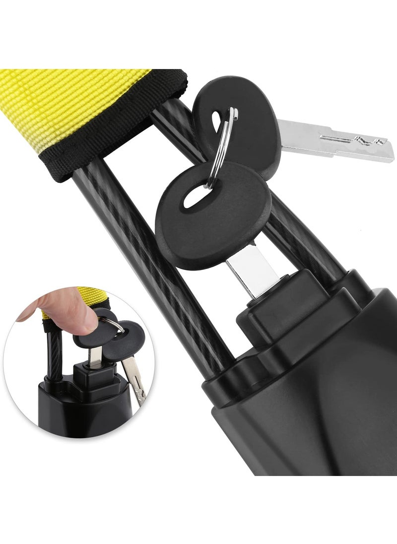 Generic Car Steering Wheel Lock Seat Belt Lock Security Anti-Theft with 2 Keys Universal Fit Most Cars Vehicle SUV Golf Cart Truck  - Image 3