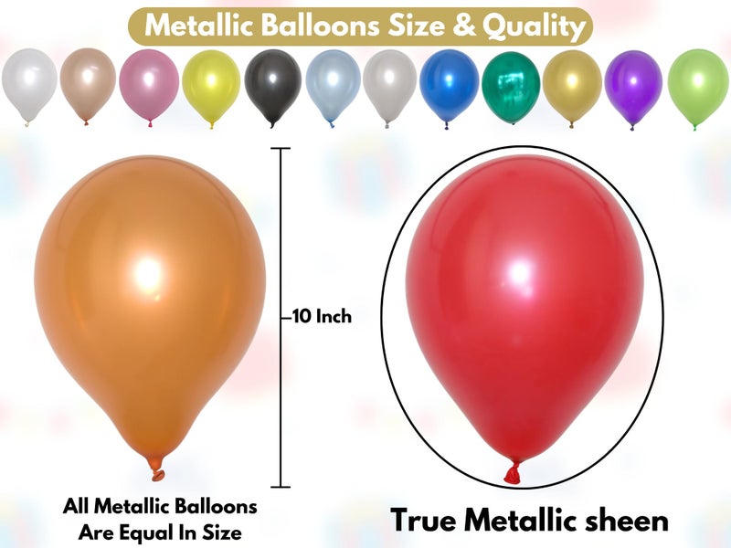 Flyloons Car Theme Decoration for Birthday Red Black Baby Boys Girls Kids 5 Pcs Lightning Macqueen Theme 30 Pcs Metallic Balloons Decoration Kit Set Items 2 Pcs Red Star - Image 4