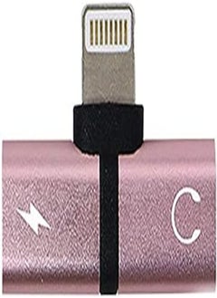 Generic Dual Lightning Splitter Adapter Headphone Jack Audio & Charge Cable Supports for iPhone 7/7 Plus/8/8 Plus/X & iPad iOS 10.3 or Later 