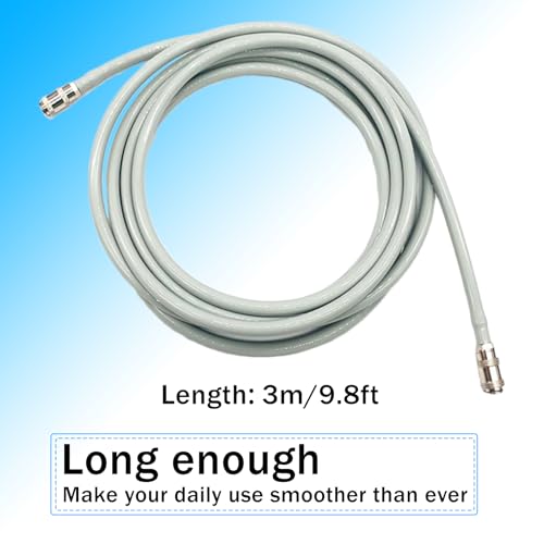 BAOZENP Extension Hose with Metal Ends NIBP Cuff Connector Compatible with T5 T6 T8 ipm 5 10 12 iMEC 98ft Long 3m - Image 3