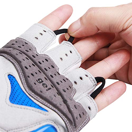 CXWXC Cycling Gloves for Men Women - Breathable Gel Road Mountain Bike Riding Gloves - Anti-Slip Half Finger Glove for Fitness Cycling Training Outdoor Sports - Image 4