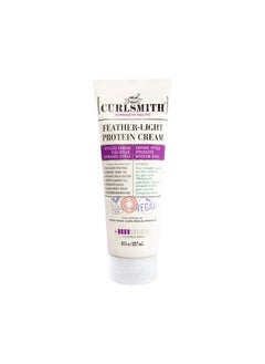 CURLSMITH Featherlight Protein Cream Hair Styling Cream For Weak Damaged Curls Medium Hold (8 Fl Oz)  - Image 1