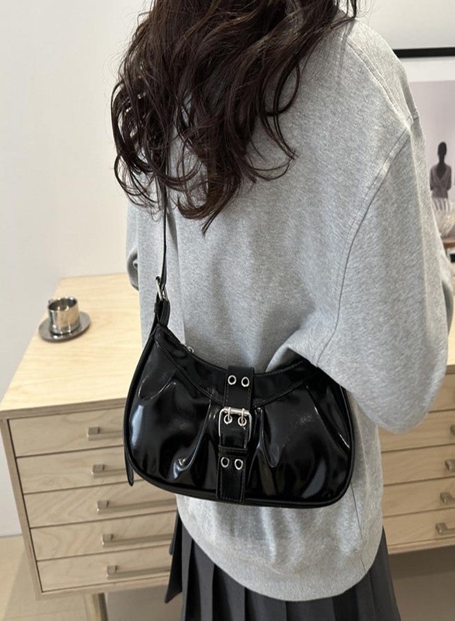 Geelyda Y2K Shoulder Bag PU Leather Hobo Bags for Women, Small Cute Clutch Purses Going Out Top Handle Purse - Image 5