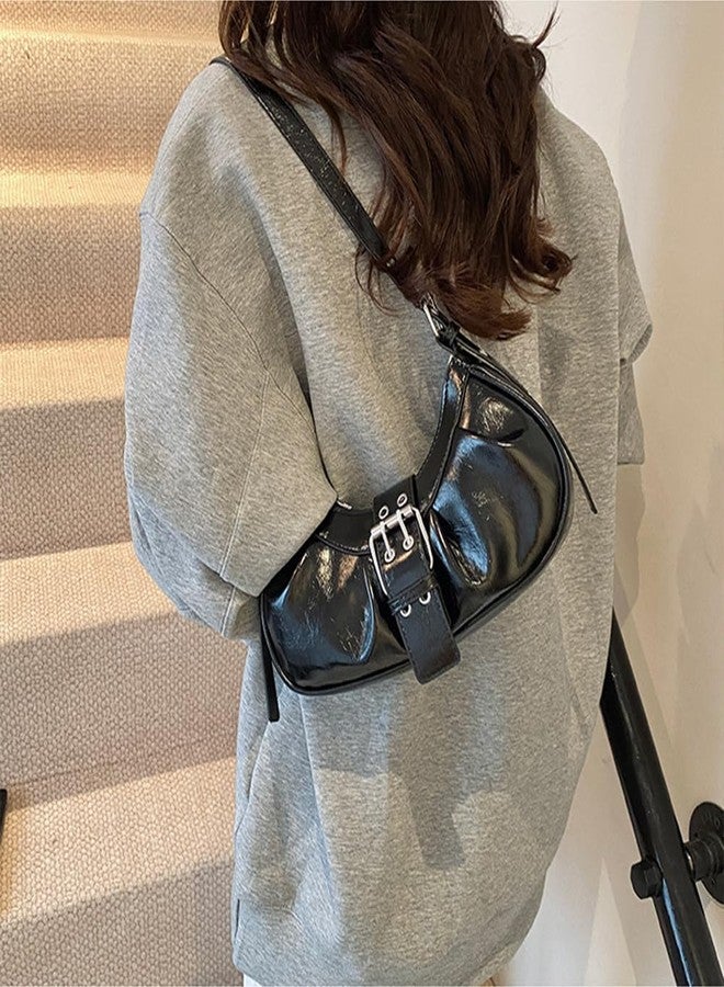Geelyda Y2K Shoulder Bag PU Leather Hobo Bags for Women, Small Cute Clutch Purses Going Out Top Handle Purse - Image 4