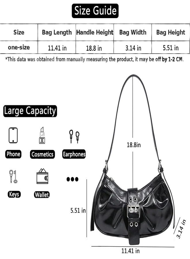 Geelyda Y2K Shoulder Bag PU Leather Hobo Bags for Women, Small Cute Clutch Purses Going Out Top Handle Purse - Image 2