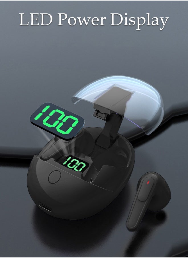 DUNISO Bluetooth Headphones Wireless Earbuds Wireless Charging Case Sports Ear Buds with Type-C Charging Port and Digital Display Premium Deep Bass Waterproof In-Ear Earphones for IOS and Android  - Image 5