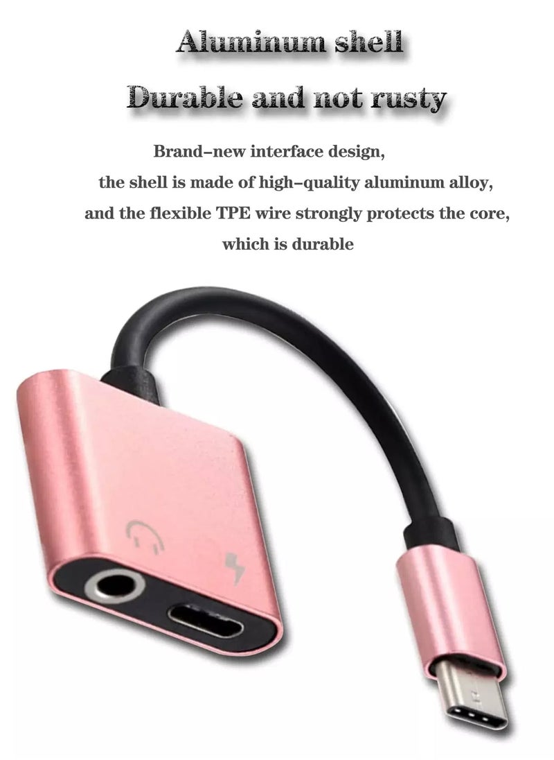 2 In 1 Type C Charger Cable Adapter