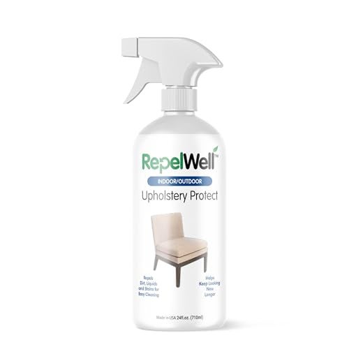 RepelWell Eco-Friendly Upholstery Protect Stain & Water Repellent Spray 24oz – Non-Toxic, Pet-Safe Formula for Fabric, Leather, & Suede – Long-Lasting Stain Guard Keeps Furniture Clean & New - Image 1