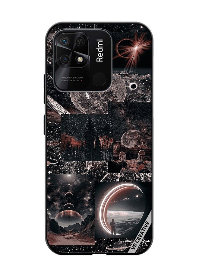 VR CREATIVE Protective Case Cover For Xiaomi Redmi 10C Galaxy Design Multicolour - Image 1