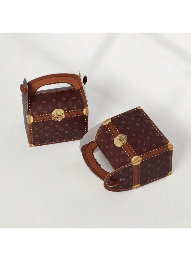 10 Pcs Gift favor boxes designed in the shape of a handbag, perfect for distributing sweets and small gifts. Ideal for birthday parties, engagements, and all occasions. - Image 2